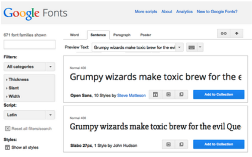 Google Fonts